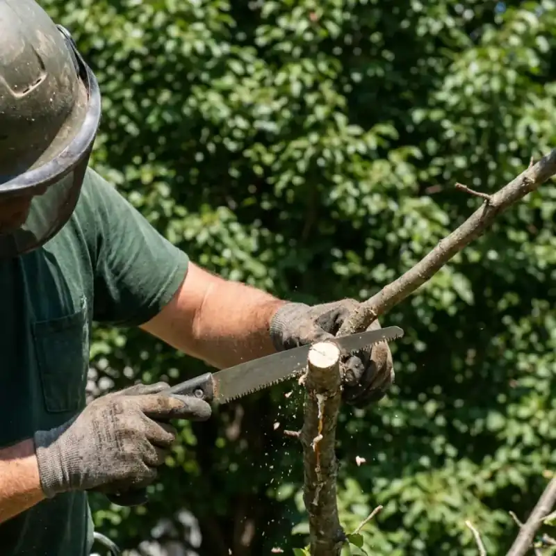 Riverside tree pruning